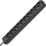 Brennenstuhl Eco-Line Stekkerdoos 10x stekkerdoos Zwart, 1159300010, voor 10 stekkers
