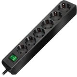 Brennenstuhl Eco-Line Stekkerdoos 6x stekkerdoos Zwart, 1159500015, voor 6 stekkers