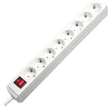 Brennenstuhl Eco-Line Stekkerdoos 8x stekkerdoos Wit, 1159320018, voor 8 stekkers