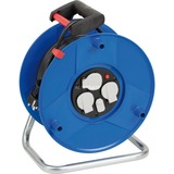 Brennenstuhl Garant kabelhaspel met USB 50 meter blauw/zwart, 3x geaard, 2x USB