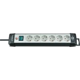 Brennenstuhl Premium-Line Extension Socket 6 ways 6-voudige stekkerdoos Zwart, 6x stekker, 1951560101