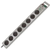 Brennenstuhl Super-Solid 13500A +surge protection 8x 8-voudige stekkerdoos Zilver, 8x stekker, 1153340318, voor 8 stekkers