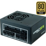Chieftec CSN-650C 650W voeding  Zwart, 2x PCIe, Kabel-Management