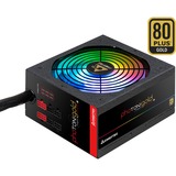 Chieftec Photon GDP-650C-RGB 650W voeding Zwart, 4x PCIe, Kabelmanagement