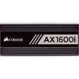 Corsair AX1600i, 1600 Watt voeding  Zwart, 10x PCIe, Full Kabel-management