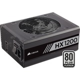 Corsair HX1200, 1200 Watt voeding Zwart, 8x PCIe, Full kabelmanagement