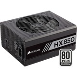 Corsair HX850, 850 Watt voeding Zwart, 6x PCIe, Full kabelmanagement