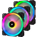 Corsair LL120 RGB LED PWM fan - 3 Fan Pack case fan Zwart, 3 stuks, 4-pins PWM fan-connector