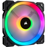 Corsair LL120 RGB LED PWM fan - 3 Fan Pack case fan Zwart, 3 stuks, 4-pins PWM fan-connector