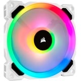 Corsair LL120 White RGB LED PWM fan - 3 Fan Pack case fan Wit, 3 stuks, 4-pins PWM fan-connector