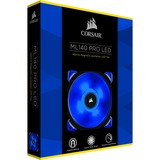 Corsair ML140 Pro LED Premium Magnetic Levitation fan case fan Blauw, 4-pin PWM aansluiting