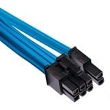 Corsair Premium Individually Sleeved PCIe Type 4 Gen 4 kabel Blauw, 65 centimeter, 2 stuks