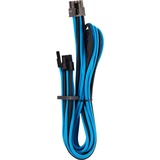 Corsair Premium Individually Sleeved PCIe Type 4 Gen 4 kabel Blauw/zwart, 65 centimeter, 2 stuks