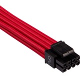 Corsair Premium Individually Sleeved PSU Starter Kit Type 4 Gen 4 kabel Rood, 8-delig