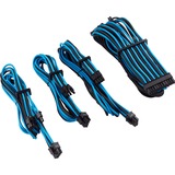 Corsair Premium Individually Sleeved PSU Starter Kit Type 4 Gen 4 kabel Blauw/zwart, 8-delig