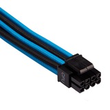 Corsair Premium Individually Sleeved PSU Starter Kit Type 4 Gen 4 kabel Blauw/zwart, 8-delig