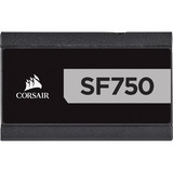 Corsair SF750 Platinum, 750W voeding  Zwart, 4x PCIe, Full Kabel-Management