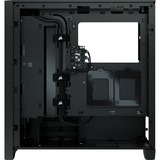 Corsair iCUE 4000X RGB Tempered Glass Tower-behuizing Zwart | USB-A 3.2 (5 Gbit/s) | USB-C 3.2 (5 Gbit/s) | Audio | Window-kit