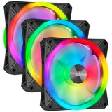 Corsair iCUE QL120 RGB case fan Zwart, 3 stuks, 4-pins PWM fan-connector