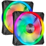 Corsair iCUE QL140 RGB case fan Zwart, 2 stuks, 4-pins PWM fan-connector