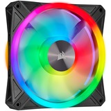 Corsair iCUE QL140 RGB case fan Zwart, 2 stuks, 4-pins PWM fan-connector