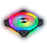 Corsair iCUE QL140 RGB case fans Zwart, 2 stuks, 140 x 140 x 25 mm, PWM