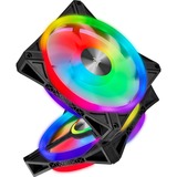 Corsair iCUE QL140 RGB case fans Zwart, 2 stuks, 140 x 140 x 25 mm, PWM