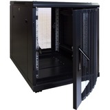 DSI 12U mini serverkast met geperforeerde deur DS6812PP server rack Zwart, 600 x 800 x 635mm