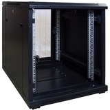 DSI 12U mini serverkast met geperforeerde deur DS6812PP server rack Zwart, 600 x 800 x 635mm