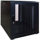 DSI 12U mini serverkast met geperforeerde deur - DS6812PP server rack Zwart, 600 x 800 x 635 mm