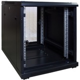 DSI 12U mini serverkast met geperforeerde deur - DS6812PP server rack Zwart, 600 x 800 x 635 mm