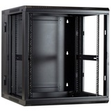 DSI 12U wandkast (kantelbaar) met glazen deur - DS6612-DOUBLE server rack Zwart, 600 x 600 x 635mm