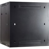 DSI 12U wandkast (kantelbaar) met glazen deur - DS6612-DOUBLE server rack Zwart, 600 x 600 x 635mm