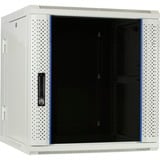 DSI 12U witte wandkast (kantelbaar) met glazen deur - DS6612W-DOUBLE server rack Wit, 600 x 600 x 635mm