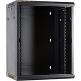 DSI 15U wandkast met glazen deur - DS6415 server rack Zwart, 600 x 450 x 770mm