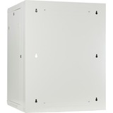 DSI 15U witte wandkast (kantelbaar) met glazen deur - DS6615W-DOUBLE server rack Wit, 600 x 600 x 770mm