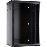 DSI 18U wandkast met glazen deur - DS6418 server rack Zwart, 600 x 450 x 900mm