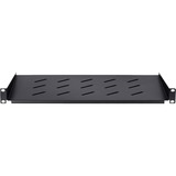 DSI 1U Legbord voor 450 mm diepe wandkasten - DS-FH1U300 inlegrooster Zwart, 485 x 300 x 44 mm