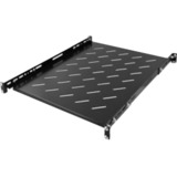 DSI 1U Verstelbaar legbord voor 650 mm tot 890 mm diepe serverkasten - DS-FO90 inlegrooster Zwart