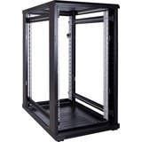 DSI 22U serverkast met glazen deur - DS6022 server rack Zwart, 600 x 1000 x 1200mm