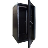 DSI 22U serverkast met glazen deur - DS6622 server rack Zwart, 600 x 600 x 1200mm