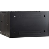 DSI 6U wandkast (kantelbaar) met glazen deur - DS6606-DOUBLE server rack Zwart, 600 x 600 x 368mm