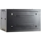 DSI 6U wandkast met glazen deur - DS6406 server rack Zwart, 600 x 450 x 368mm