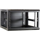 DSI 6U wandkast met glazen deur - DS6606 server rack Zwart, 600 x 600 x 368mm