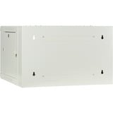 DSI 6U witte wandkast (kantelbaar) met glazen deur - DS6606W-DOUBLE server rack Wit, 600 x 600 x 368mm