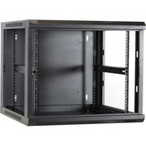 DSI 9U wandkast met glazen deur - DS6609 server rack Zwart, 600 x 600 x 500mm