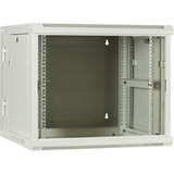 DSI 9U witte wandkast (kantelbaar) met glazen deur - DS6609W-DOUBLE server rack Wit, 600 x 600 x 500mm