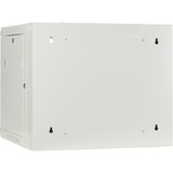 DSI 9U witte wandkast (kantelbaar) met glazen deur - DS6609W-DOUBLE server rack Wit, 600 x 600 x 500mm