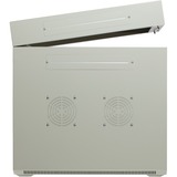 DSI 9U witte wandkast (kantelbaar) met glazen deur - DS6609W-DOUBLE server rack Wit, 600 x 600 x 500mm