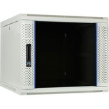 DSI 9U witte wandkast met glazen deur - DS6609W server rack Wit, 600 x 600 x 500mm